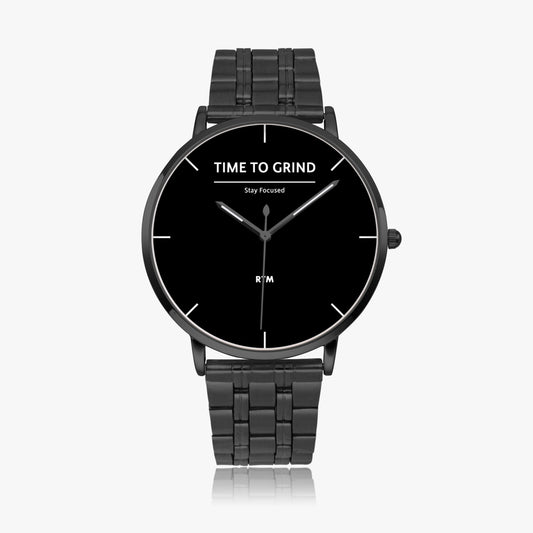 Time To Grind - Motivational Watch - Black/White